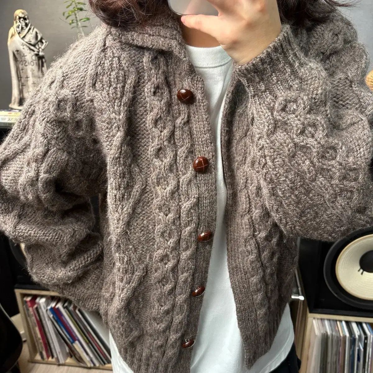 エルエルビーン ウールカーディガン