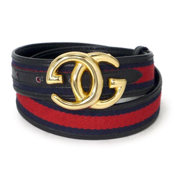 ✨美品✨ GUCCI オールドグッチ ベルト レザー シェリーライン ブラウン GUCCI グッチ シェリーライン レザー フロントベルト ショルダー
