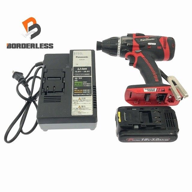 品 Panasonic パナソニック 18V|14.4V マルチインパクトドライバー EZ75A9 バッテリ1個 18V3.0Ah 充電器付 コードレス