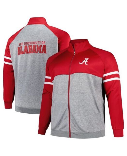 【送料無料】 プロファイル メンズ ジャケット・ブルゾン アウター Men's Crimson Alabama Crimson Tide Big and Tall Fleece Full-Zip Jacket Crimson