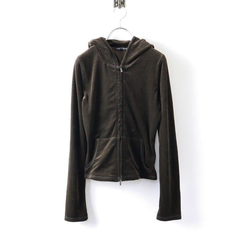 フォクシーニューヨーク FOXEY NEW YORK ベロア クロップド ジップ