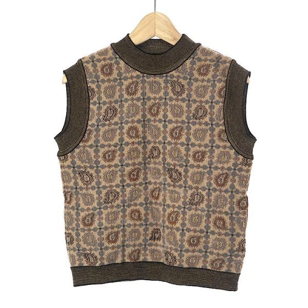 mamekurogouchiマメクロゴウチ21AWPaisleyJacquardKnittedVest ...