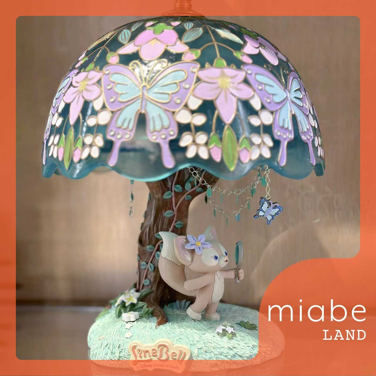 Group B｜10~15営業日 倉庫発送｜香港 上海ディズニー公式グッズ専門 miabe LAND｜ダッフィー＆フレンズ｜リーナベル｜常設｜ステンドグラス風 デスクランプ 電池式 ＊大型品につき特別送料含む
