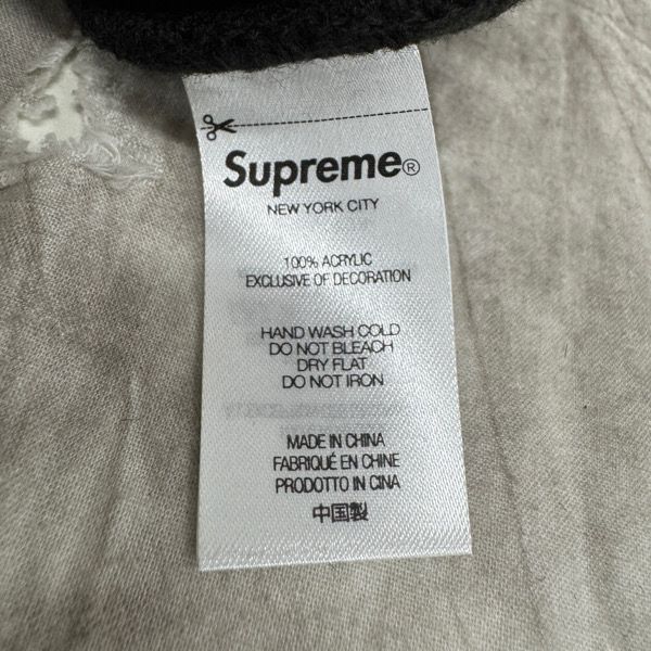 supreme 2022AW キャピタルビーニー ニット帽 ブラック 美品 Supreme シュプリーム 2022AW Capital Beanie キャピタル