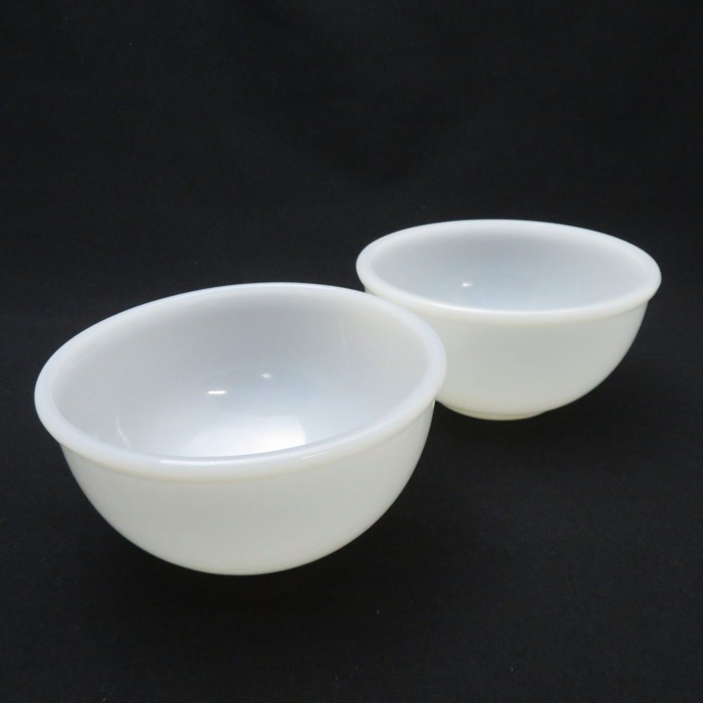 ファイヤーキング　1950～60年代 ボウル チリボウル ゴールドリム 白～青グラデーション 1950年代～1960年代