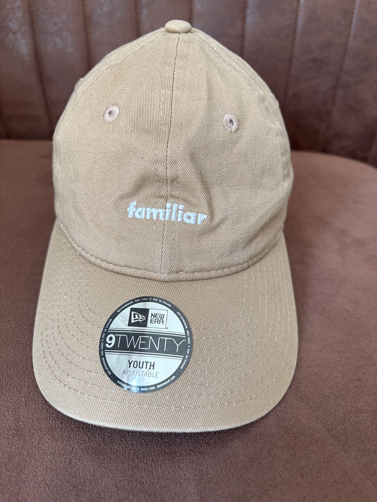 ファミリア ニューエラ コラボ キッズ キャップ 帽子 ベージュ