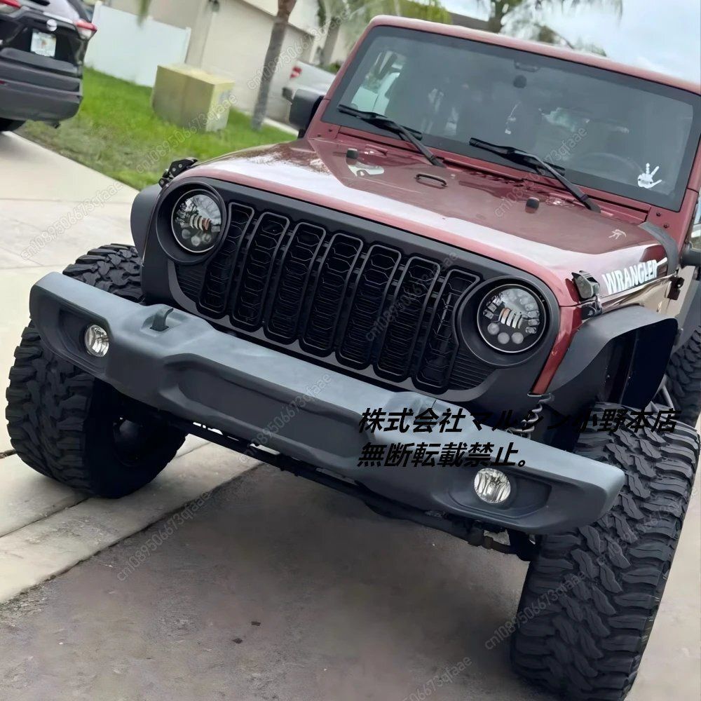 J373 ブラック ABS 車フロントグリルグリル JK に JL 互換ジープと
