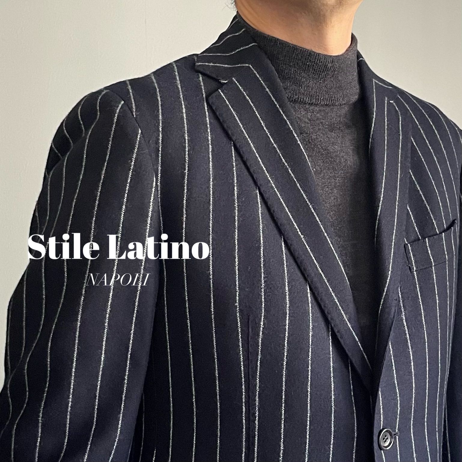 Stile Latino ナポリ製 ストライプスーツ Stile Latino ナポリ製 ストライプスーツ Stile Latino ナポリ製