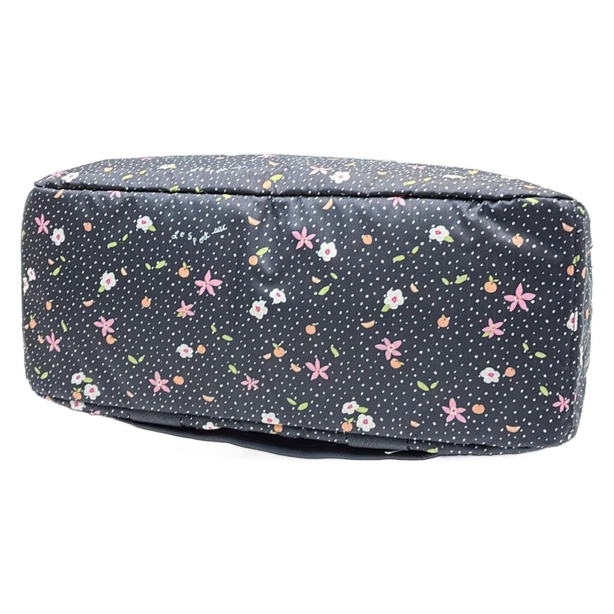 希少/完売品【レスポートサック】花柄 さくらんぼ ハート ボストンバッグ 黒×赤 工場 希少/完売品【レスポートサック】花柄 さくらんぼ ハート