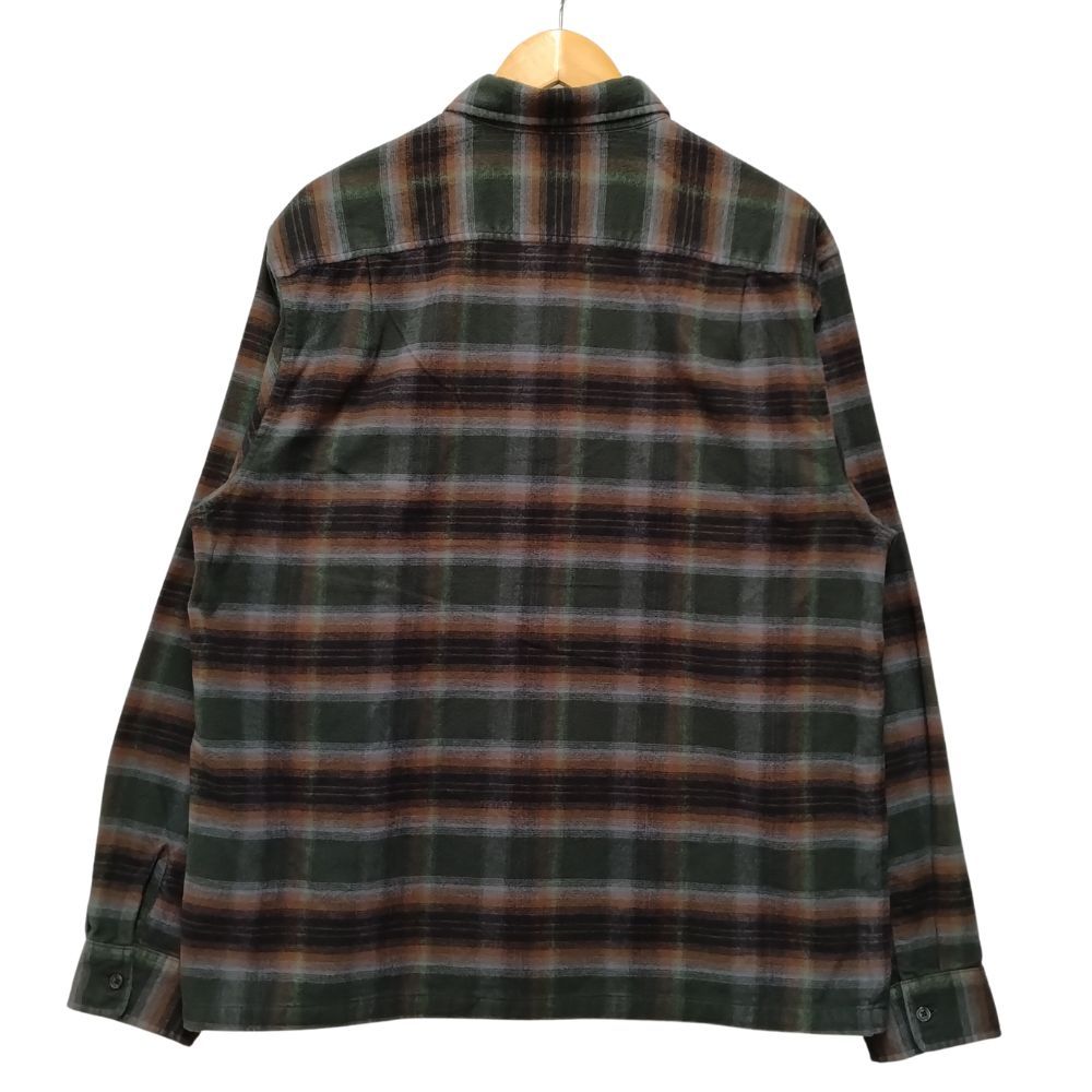 SUPREME シュプリーム 24SS Shadow Plaid Flannel Zip Up Shirt チェック フランネル ジップアップ シャツ  グリーン L 正規品 / 34155 - メルカリ