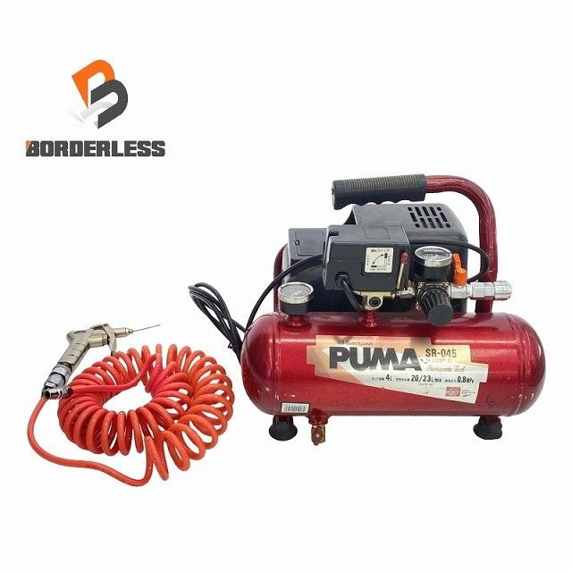 品 SK11 藤原産業 一般圧|常圧 エアコンプレッサー PUMA|プーマ SR-045 SR-L04SPT-01 小型 エアーコンプレッサー
