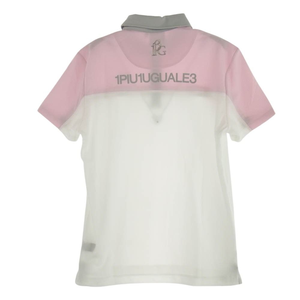 美品 1PIU1UGUALE3 ウノピュウノウグァーレトレ GRT117 戸賀敬城 別注 S/S POLO ゴルフポロシャツ IV(M) ポリエステル100％ 半袖 トップス スポーツウェア メンズ HU1354A83 1piu1uguale3 ウノピュウノウグァーレトレ GRT117 POE339 GORF