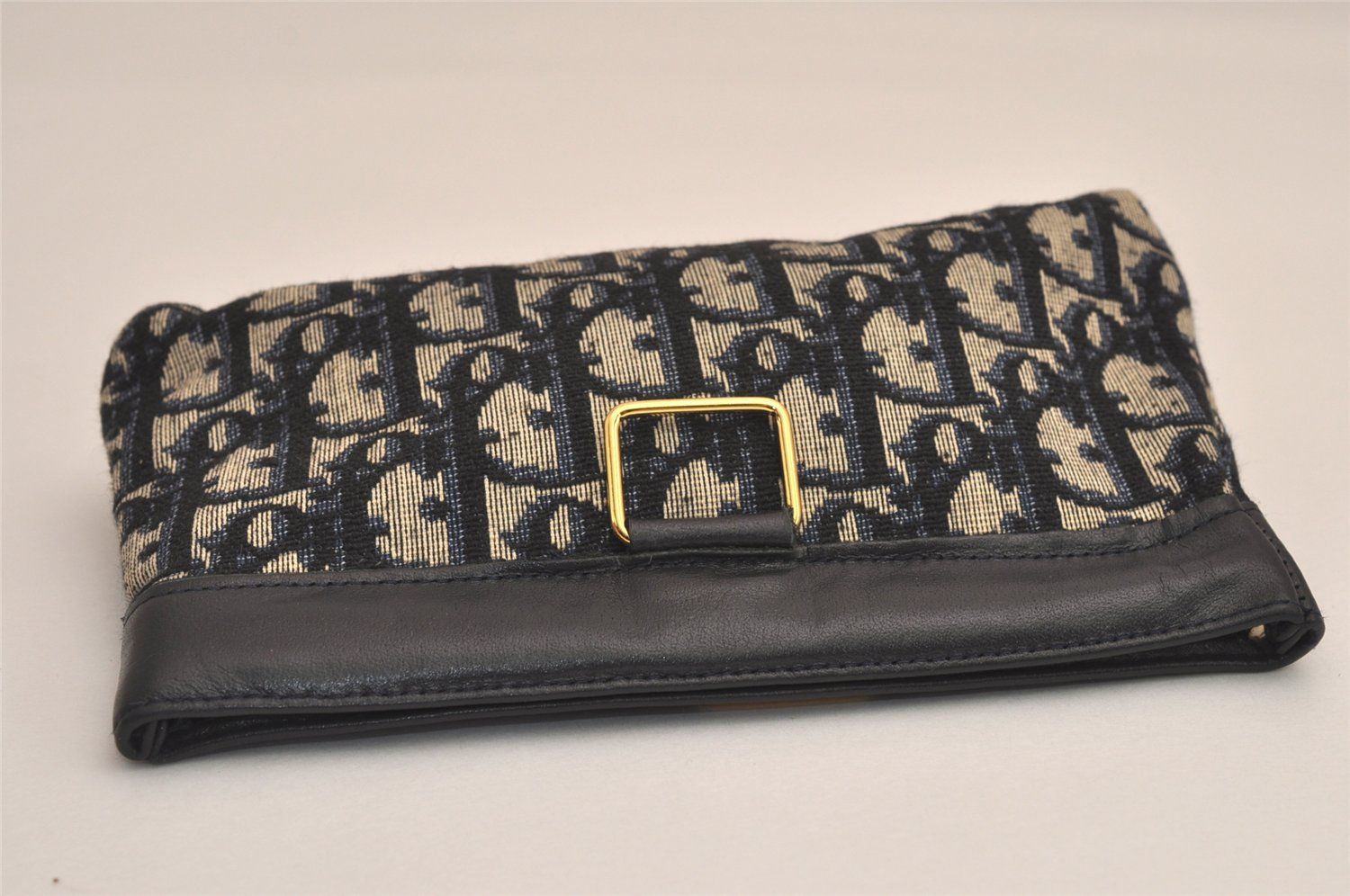 Diorトロッター❇️ヴィンテージ財布&amp;ポーチ Christian Dior クリスチャン ディオール トロッター 財布 ネイビー