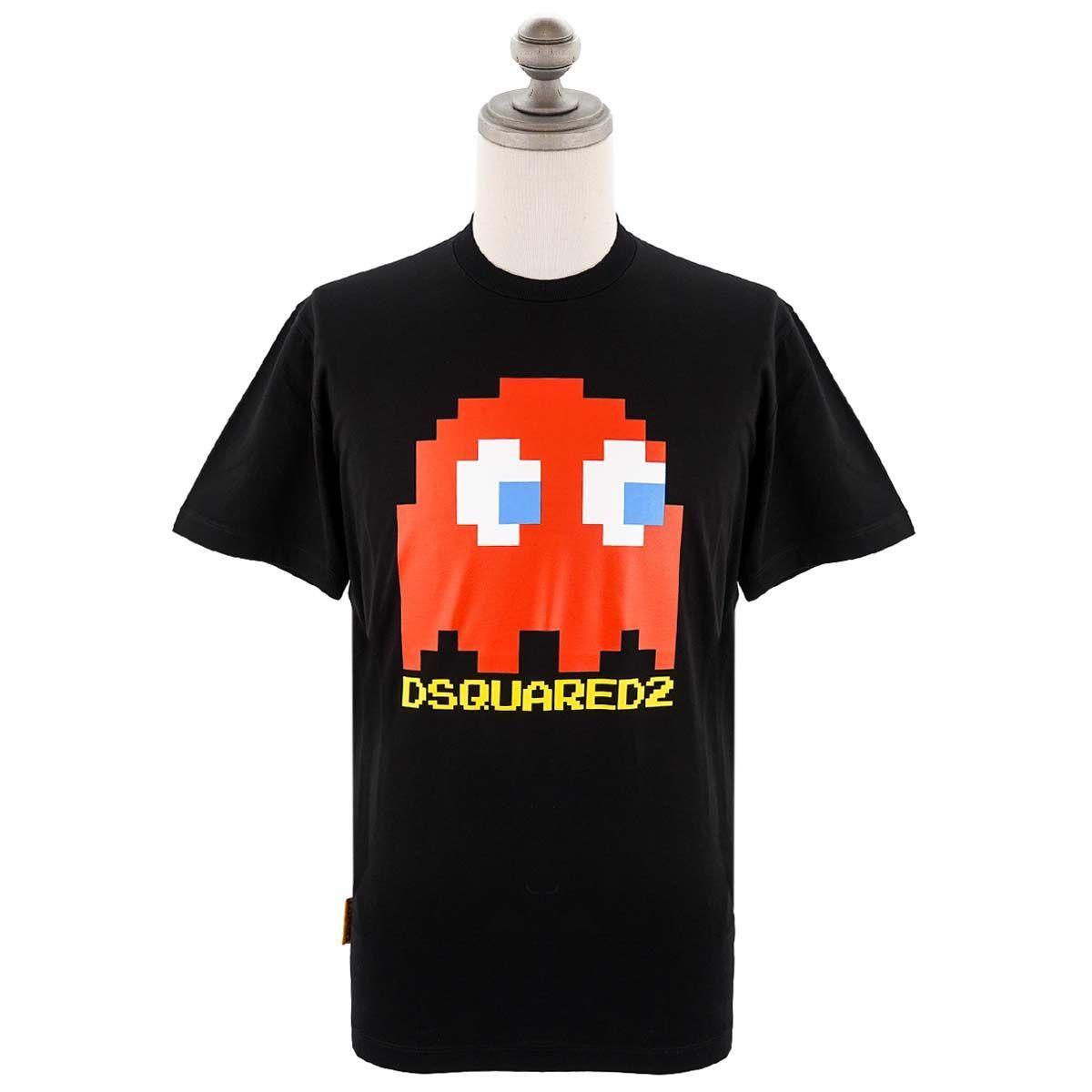 DSQUARED2 ディースクエアード 半袖Tシャツ S71GD1351 S23009 PAC-MAN COOL FIT メンズ 男性 パックマン コラボ 900 BLACK ブラック