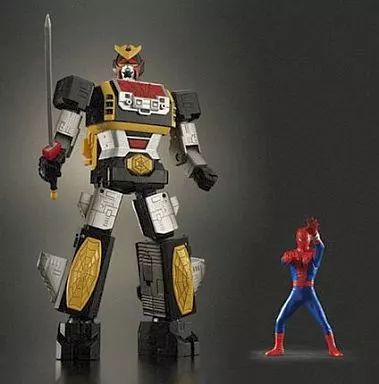 中古】フィギュア 超合金魂 GX-33 レオパルドン＆スパイダーマン