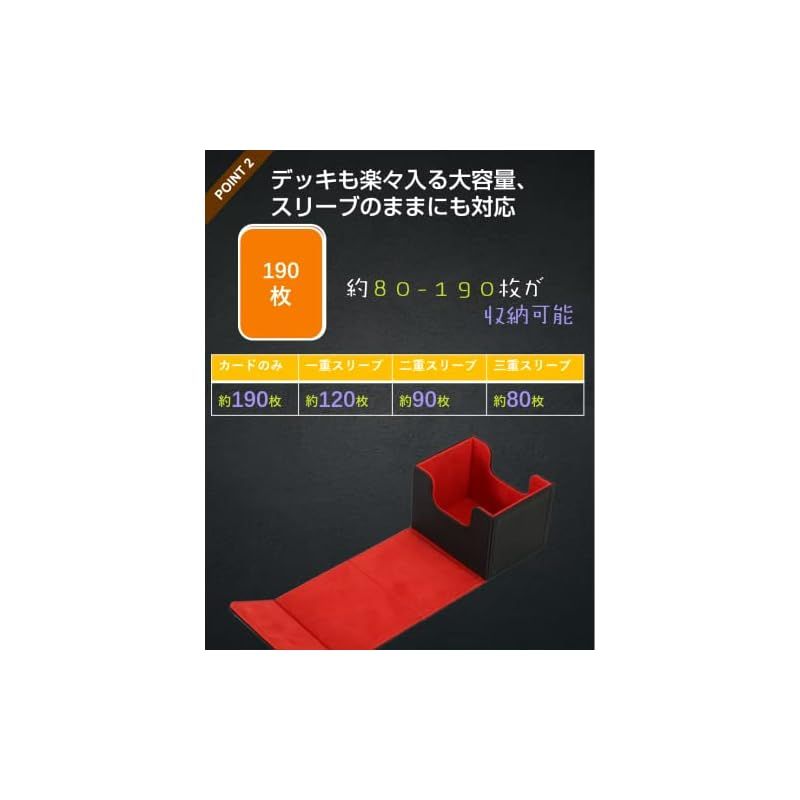Venssu デッキケース トレカケース ストレージボックス 横入れ Venssu デッキケース トレカケース ストレージボックス 横入れ