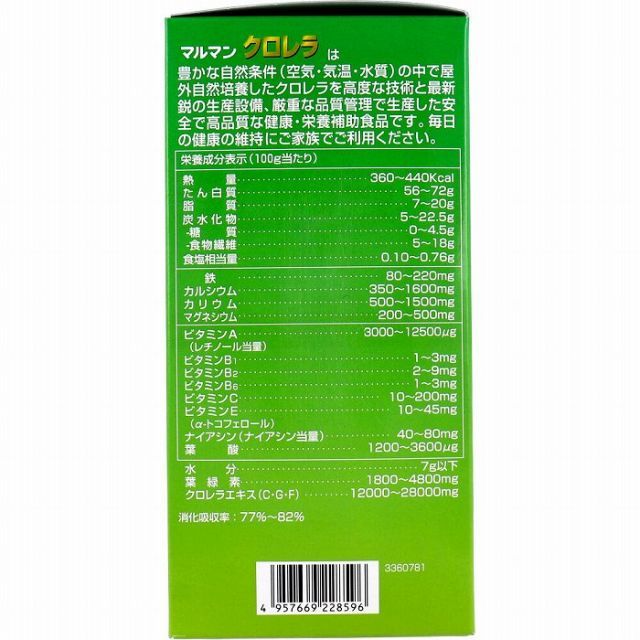 種類2 2個 マルマン クロレラ １２００粒 プラチナショップ プラチナSHOP KANDAIZUMI_COM