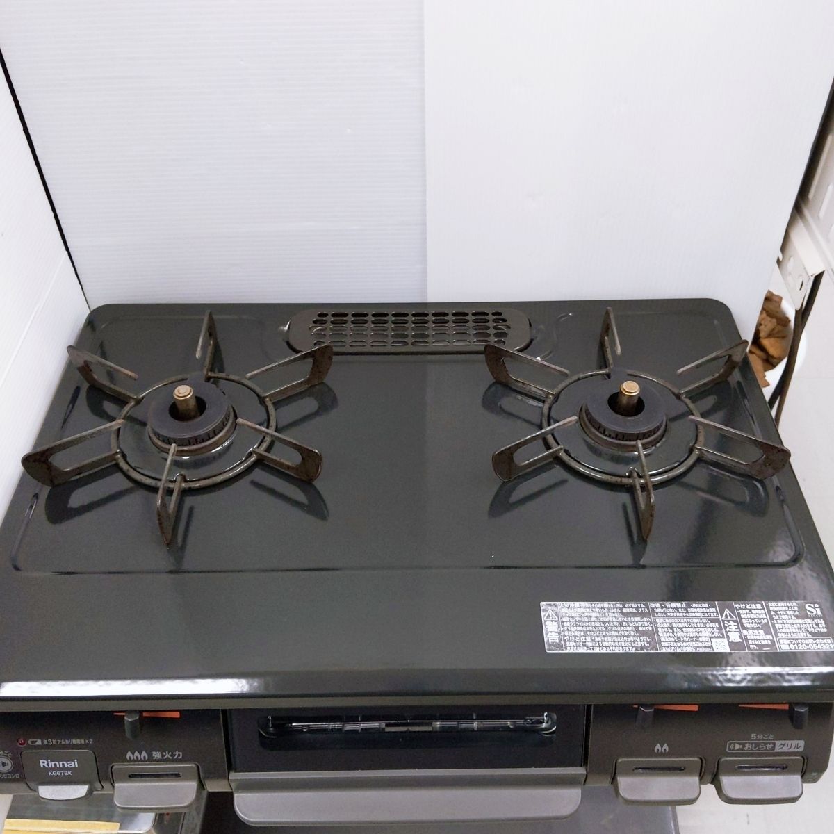 中古品】リンナイ LPガス(プロパンガス) 2021年製 KG67BKL 〇YR-53071 