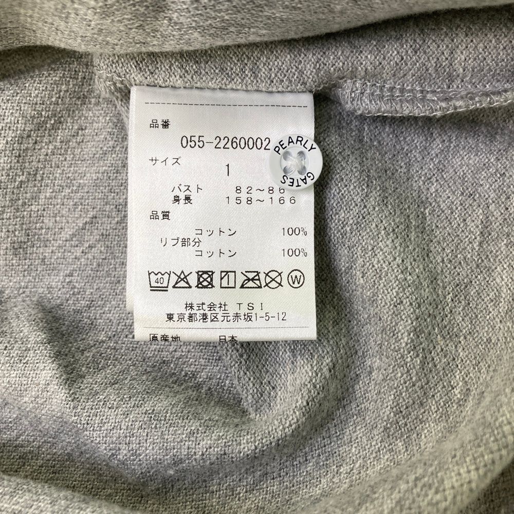 サイズ 1 PEARLY GATES パーリーゲイツ 055-2260002 半袖ポロシャツ グレー系 240101475366 ゴルフウェア レディース ストスト LLC-HASEGAWATOSO_COM