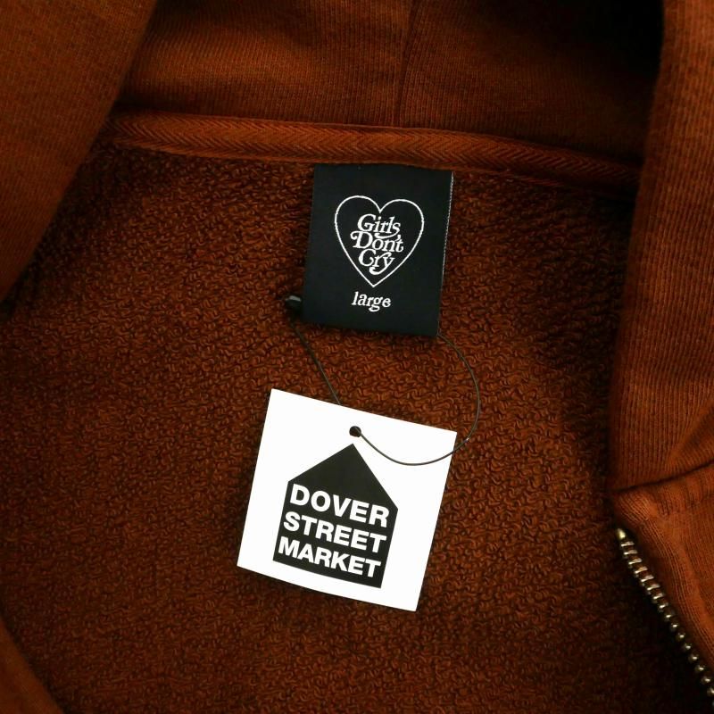 Girls Don't Cry フーディ ブラウン 新品 ガールズドントクライ Girls Don't Cry LOGO HOODY