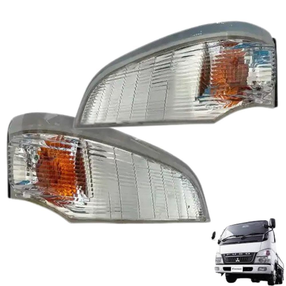 三菱 ふそう ジェネレーション キャンターメッキ ウインカー カバー アイライン 三菱ふそう ジェネレーションキャンター メッキウィンカーレンズカバー