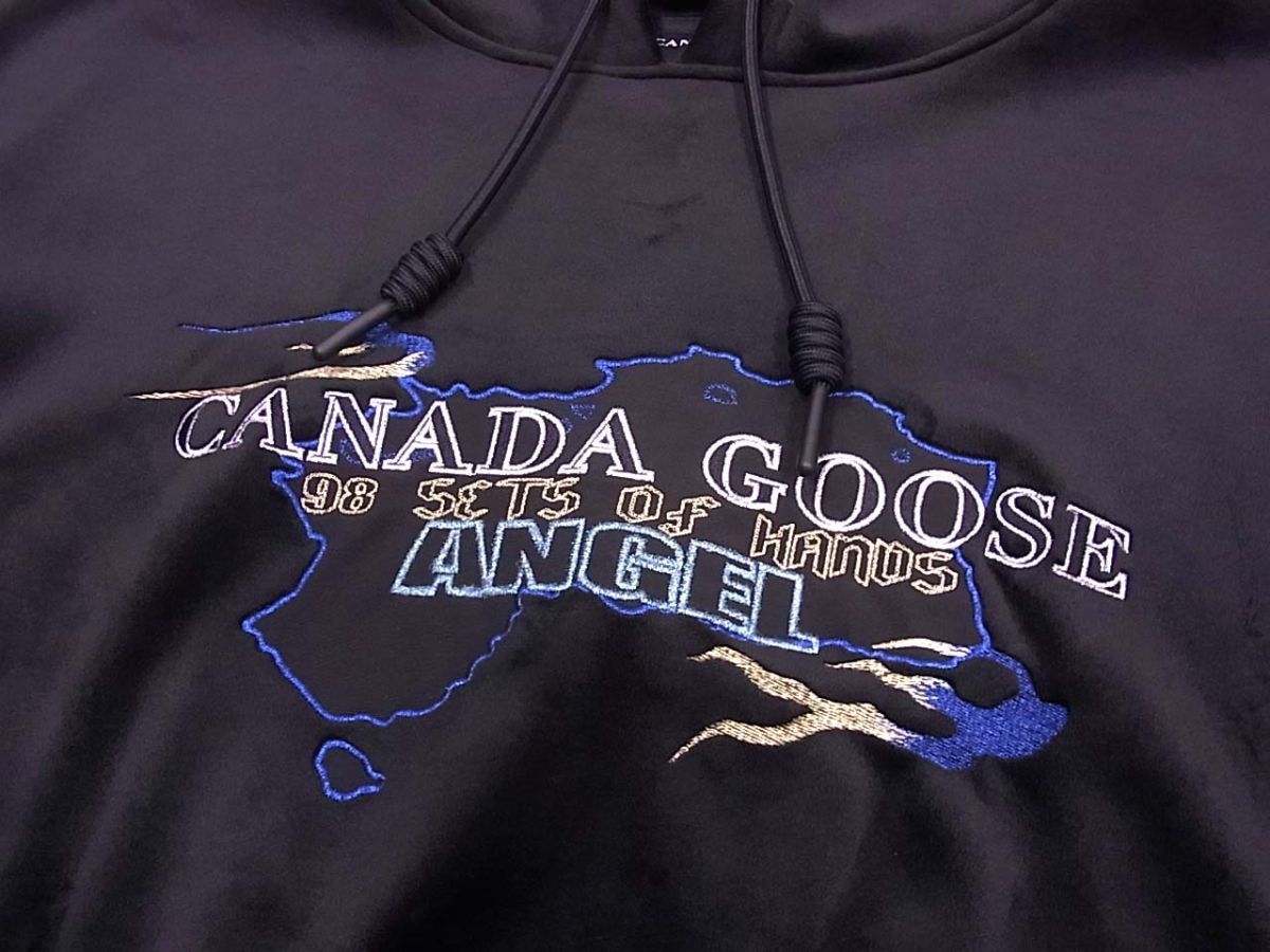 美品 希少 CANADAGOOSE×ANGELCHEN ベロアパーカー プルオーバー  