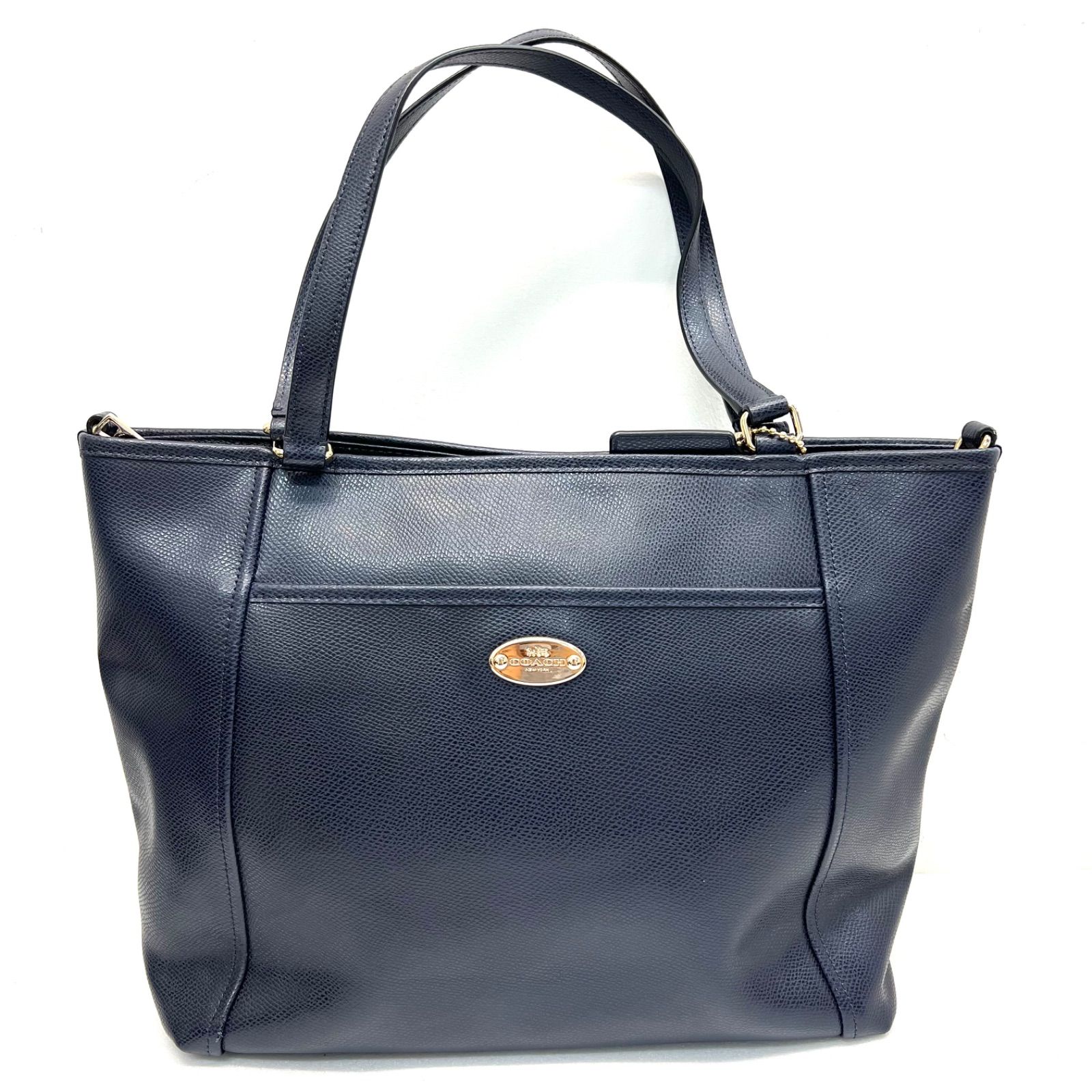 極美品】COACH コーチ トートバッグ F34497 ネイビー - メルカリ