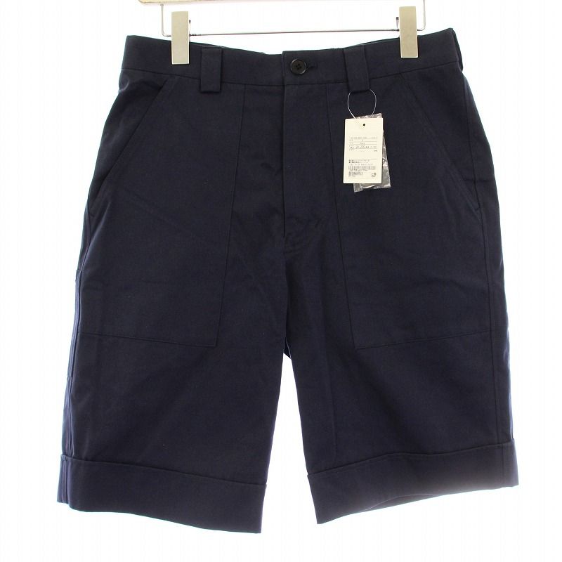 ユナイテッドアローズ UNITED ARROWS COLLECTION TUBE AD-2205 ショートパンツ ハーフパンツ ジップフライ S 紺 ネイビー /KU MT