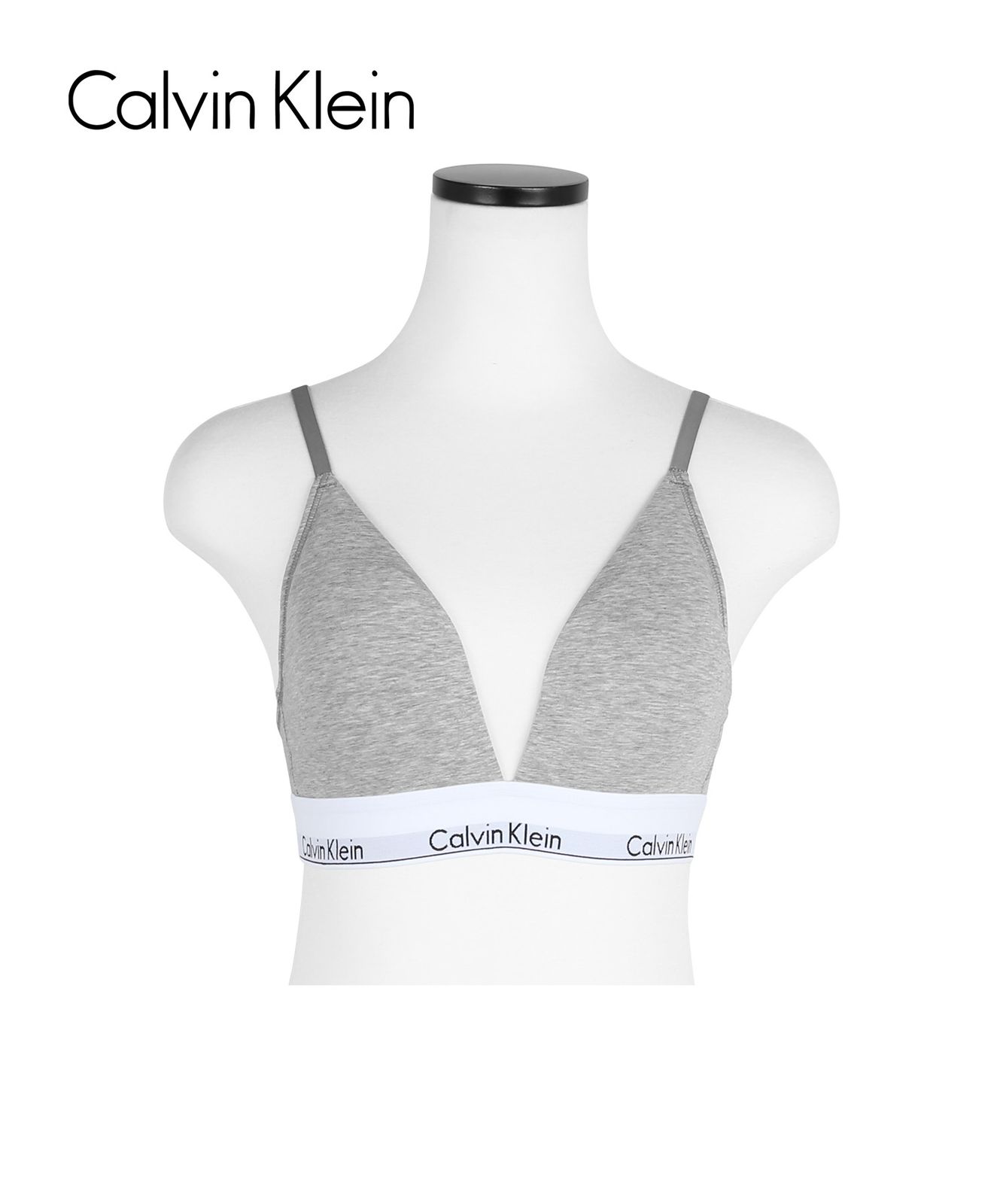 並行輸入 カルバンクライン Calvin Klein 下着 Modern Cotton Triangle レディース ブラレット 511628 メール便 グレーヘザー