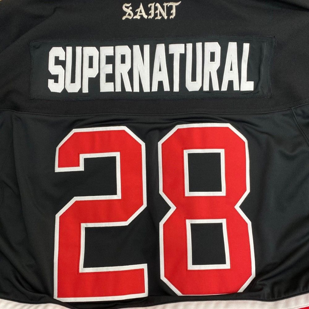 SAINT MICHAEL 23SS LS TEE GAMESHIRT BLACK ゲームシャツ