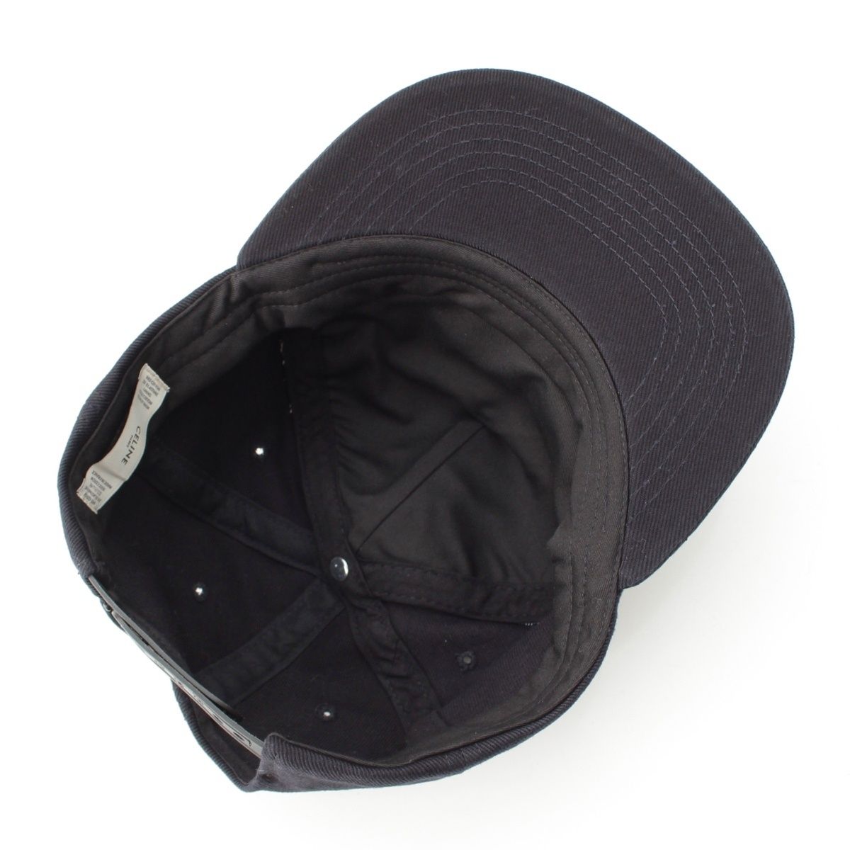 セリーヌ コットン ロゴ ベースボール キャップ 帽子 ブラック S【中古  