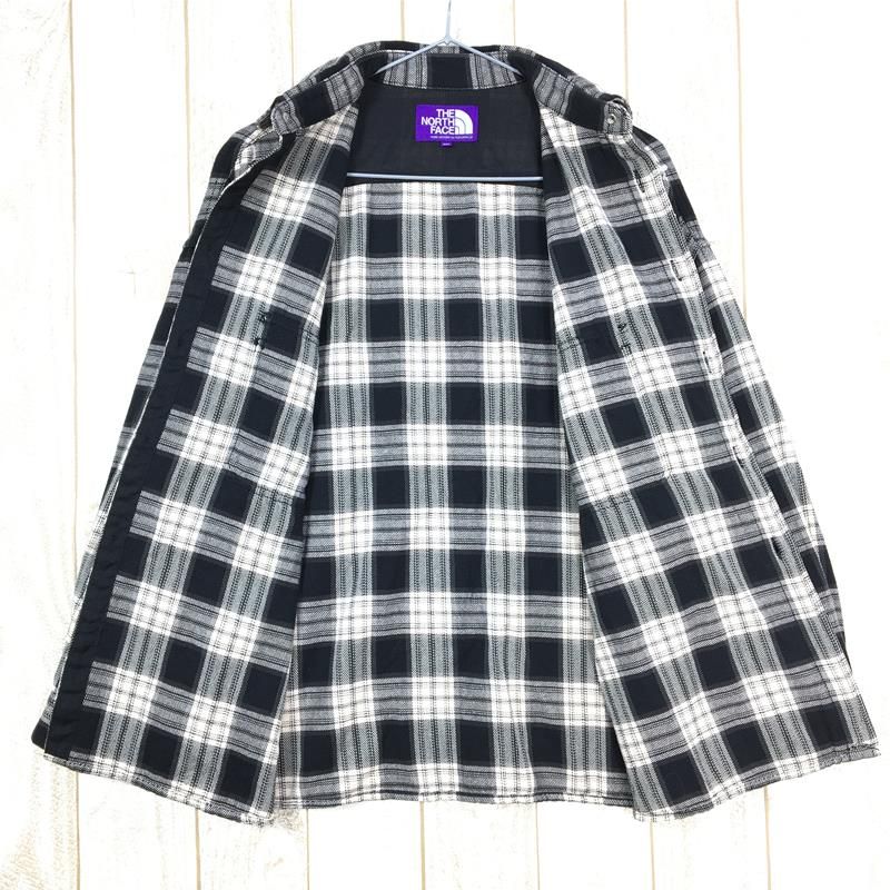 WOMENs S ノースフェイス × ナナミカ パープルレーベル ツイル チェック シャツ Twill Check Shirt NORTH FACE  NT3958N ブラック系