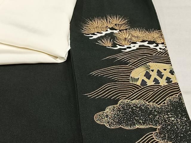 平和屋着物□上質な小紋 小花文 やまと誂製 正絹 逸品 BAAL1120yt