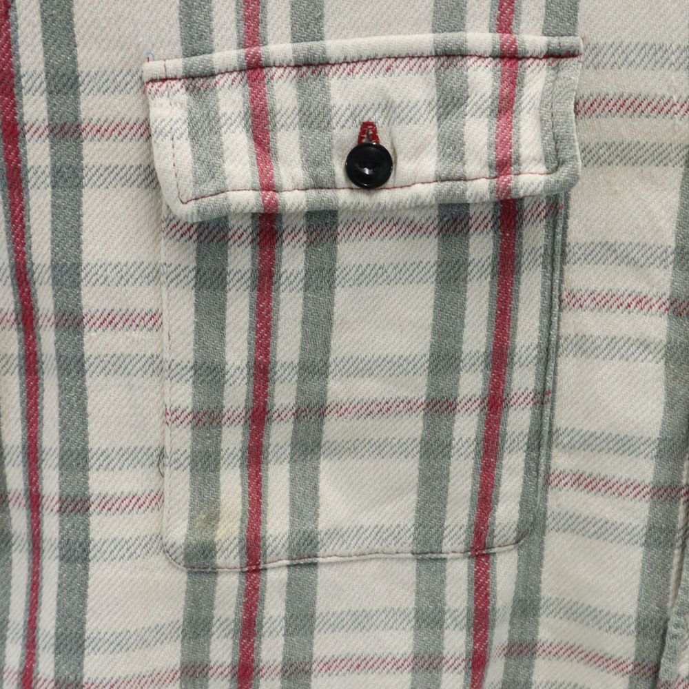 RRL 90s 初期タグ 赤3星 オールド チェック柄 長袖 シャツ M グレー系