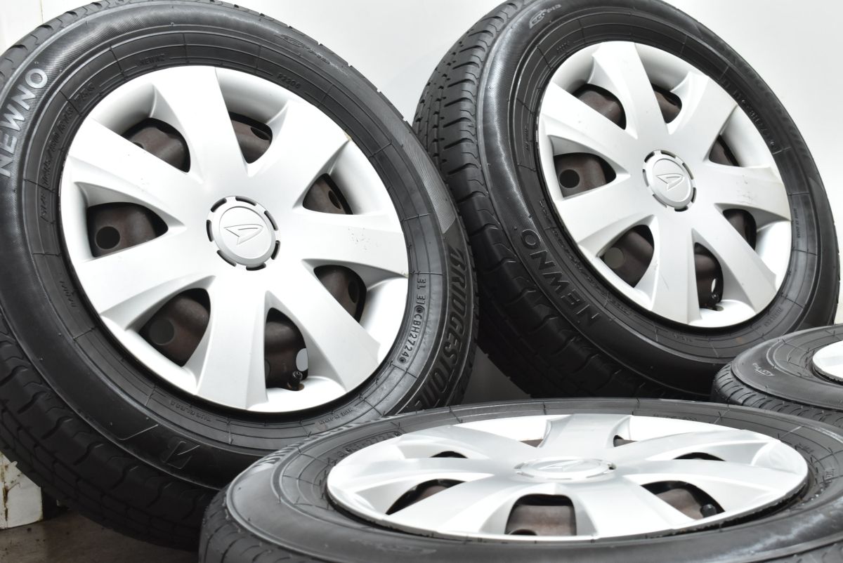 製 バリ溝 ダイハツ ミラ 純正 13in 4.00B 40 PCD100 ブリヂストン ニューノ 145 80R13 タント ムーブ 流用 ノーマル戻し