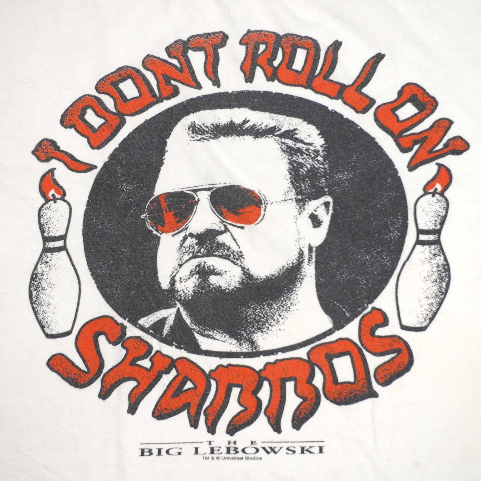 M】00s 映画 Big Lebowski ビッグリボウスキ Tシャツ I Don't roll on
