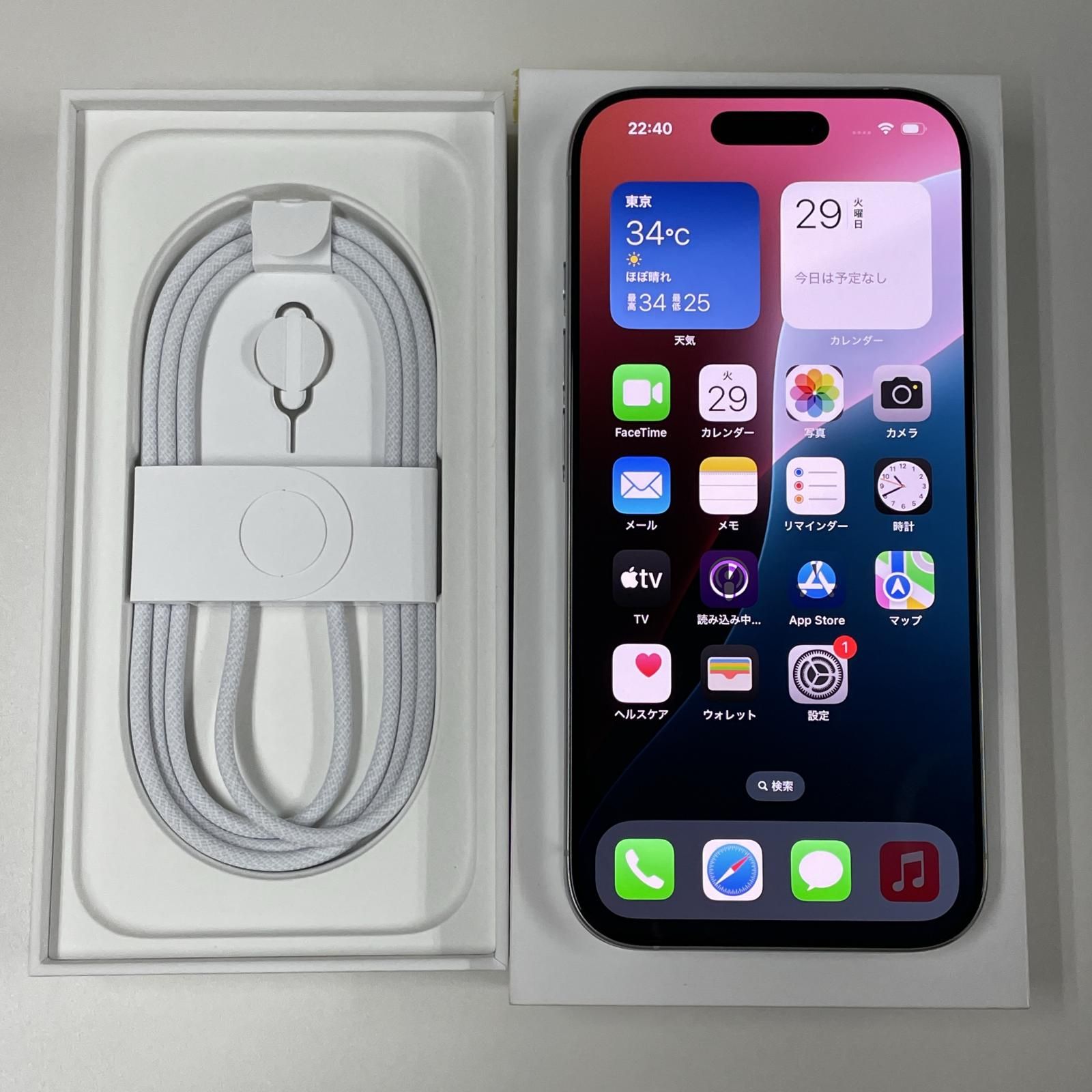 SIMフリー iPhone 16 Pro 128GB ホワイトチタニウム - メルカリ