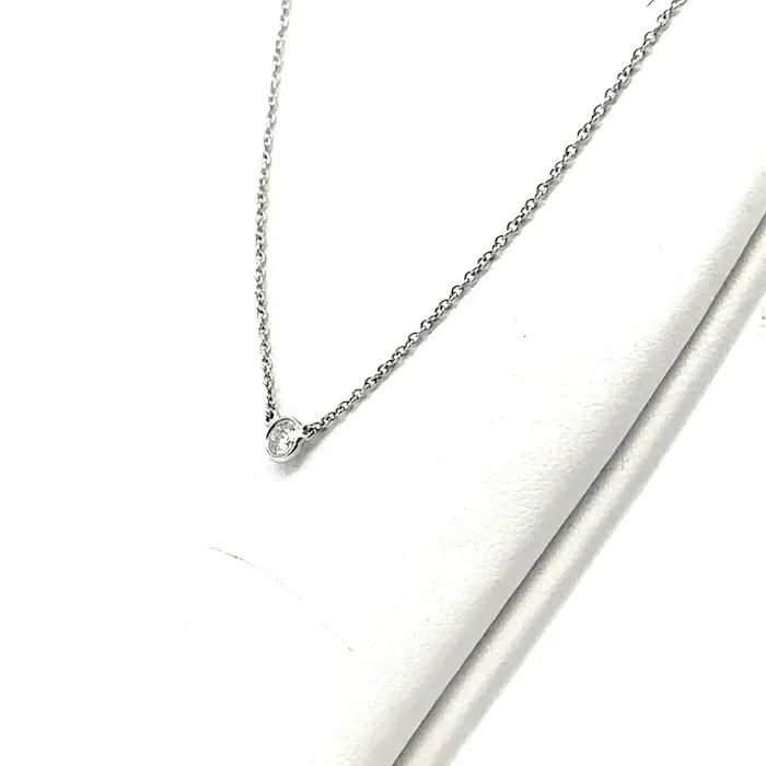 中古特価】 ティファニー TIFFANY&Co. バイザヤード ダイヤモンド Pt950 ネックレス 40cm 2.4g - メルカリ