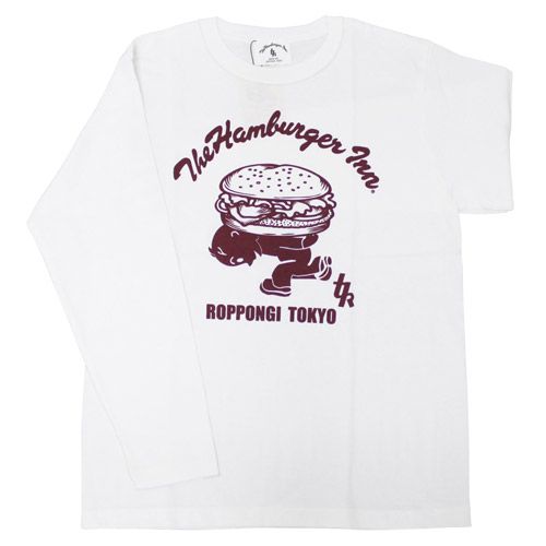 the hamburgerinn LongTee ロングTシャツ ロンT バーガー 小僧 ホワイトu003cbru003eギフト プレゼント お祝い メンズ 男性 新生活 父の日 彼氏 夫 バレンタイン XXXL