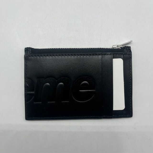 Supreme Leather Zip Card Holder ブラック supreme Leather Zip Card