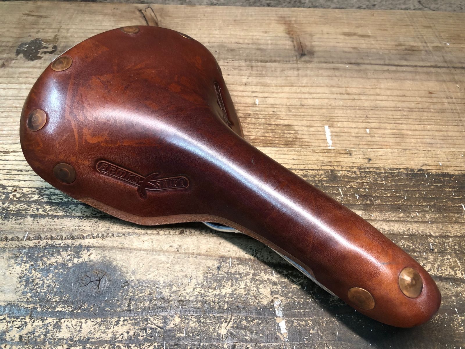 Brooks ブルックス 革サドル SWIFT ブラウン 中古 JH315 ブルックス BROOKS SWIFT サドル ブラウン - メルカリ