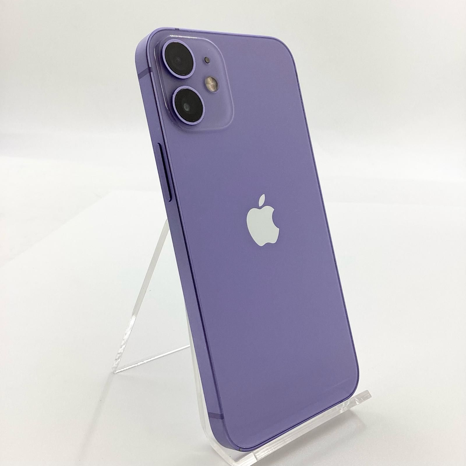 【全額返金保証】【最速発送】Apple iPhone 12 mini 128GB パープル SIMフリー 動作確認済 78% 白ロム