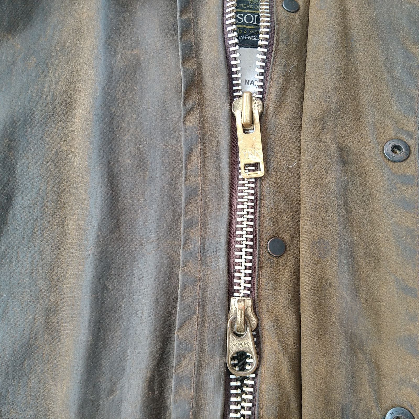 YKK棒ジップ】 80s Barbour SOLWAY ZIPPER ソルウェイジッパー