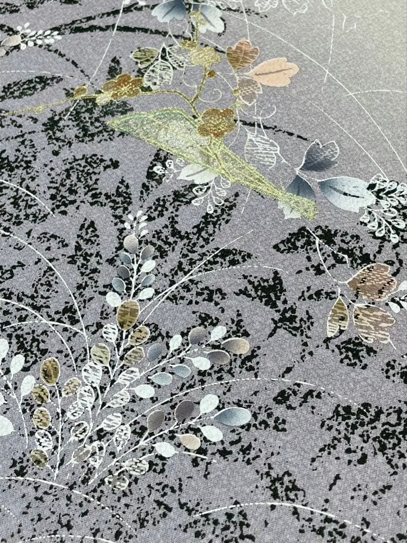 付け下げ 金彩 紋意匠 正絹 反物 - メルカリ