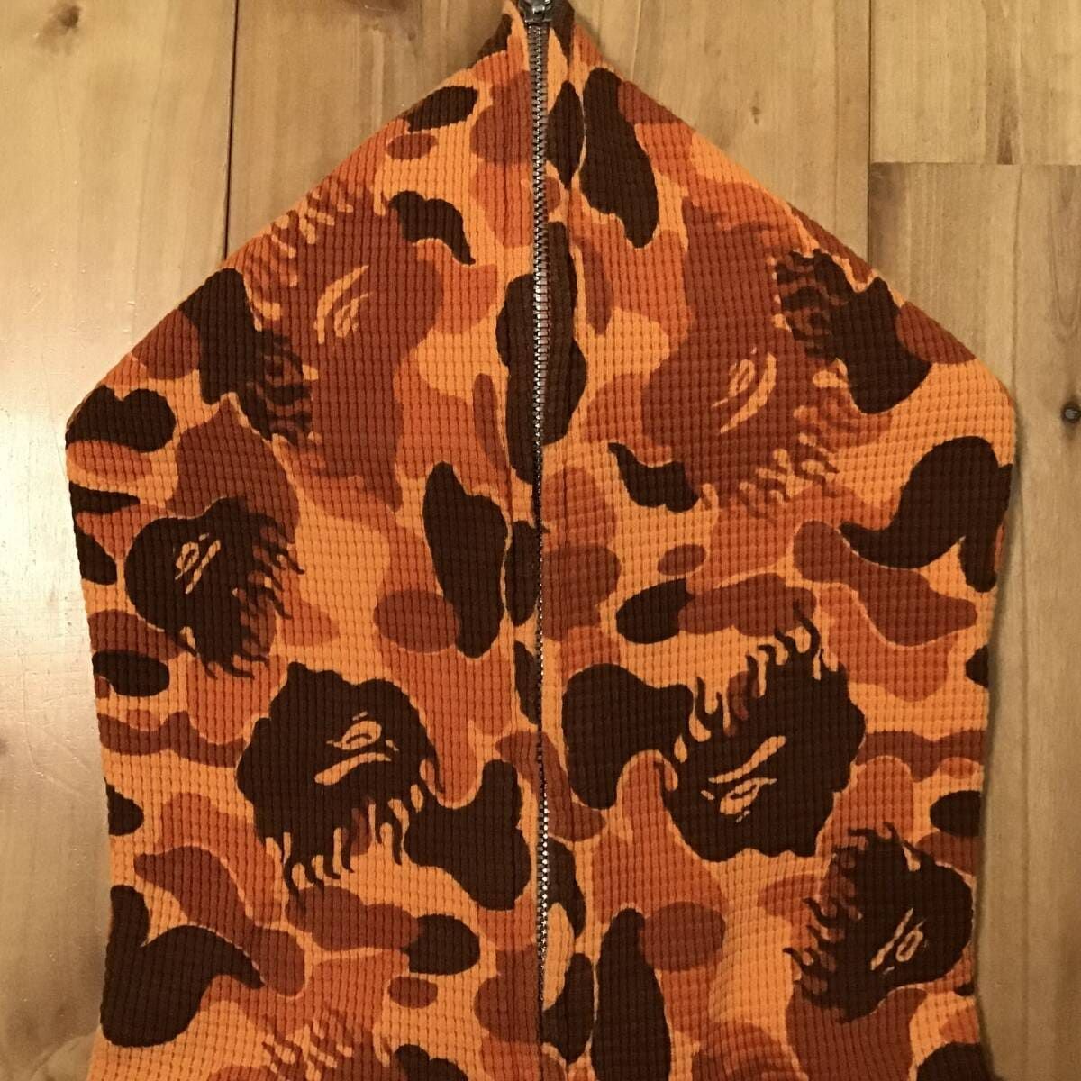 Fire camo フルジップ パーカー Sサイズ a bathing ape BAPE camo full zip hoodie flame エイプ  ベイプ アベイシングエイプ NIGO 迷彩 - メルカリ