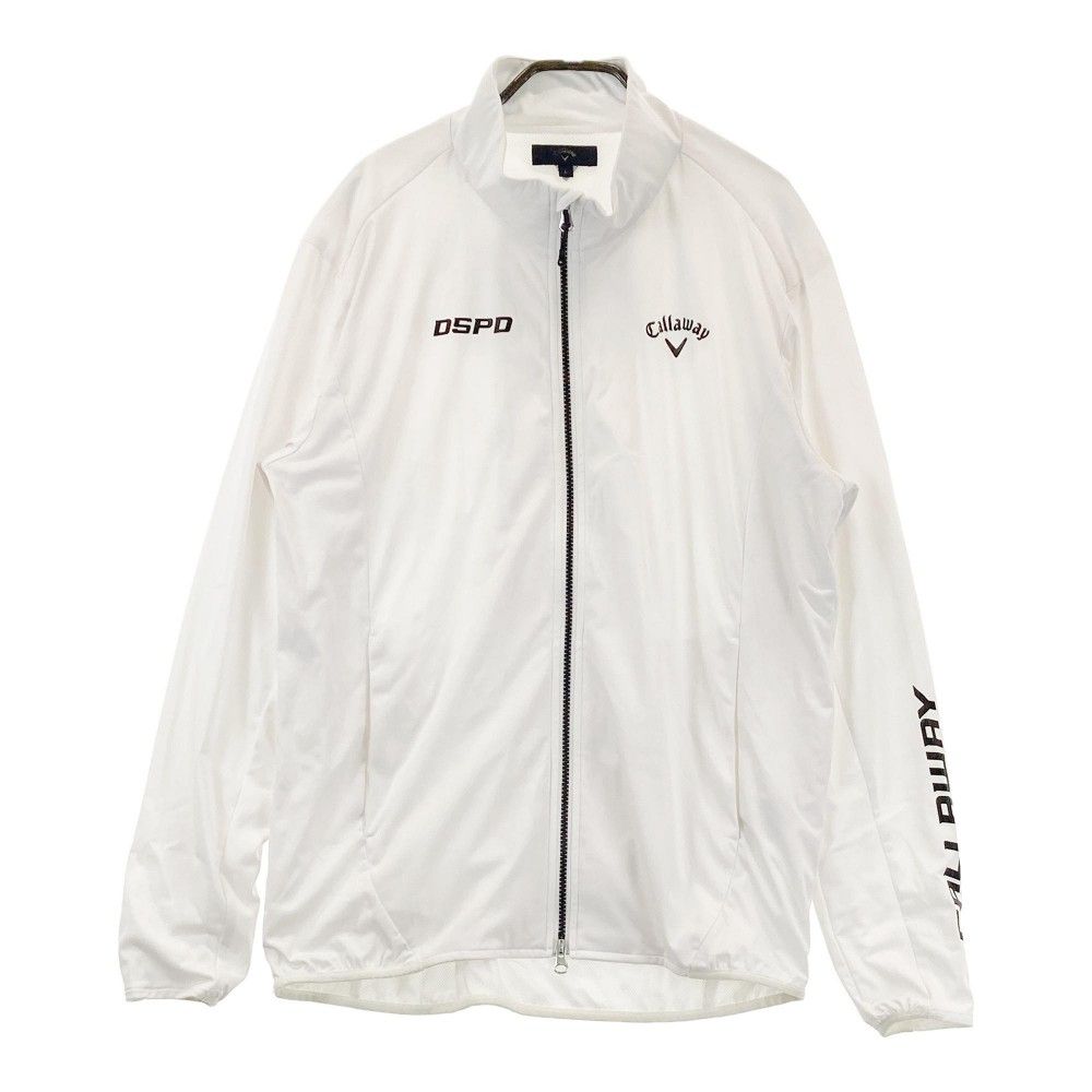 Callaway ゴルフジャケット 3L ホワイト Callaway ホワイト ストライプジャケット ゴルフウェア 3L