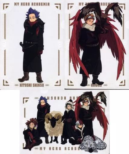 中古】クリアファイル 心操人使＆ホークス＆集合 描き下ろしA4