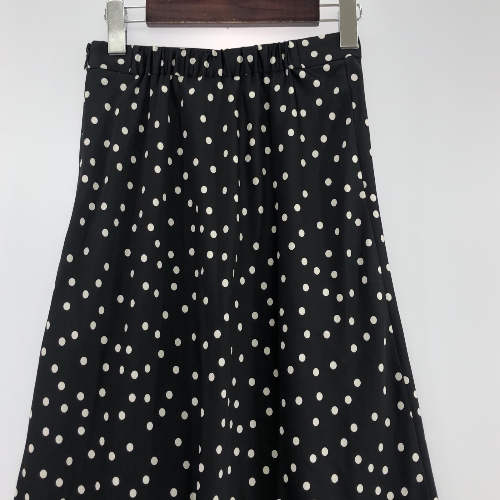 UNITED ARROWS ユナイテッドアローズ ドット柄ロングスカート size36
