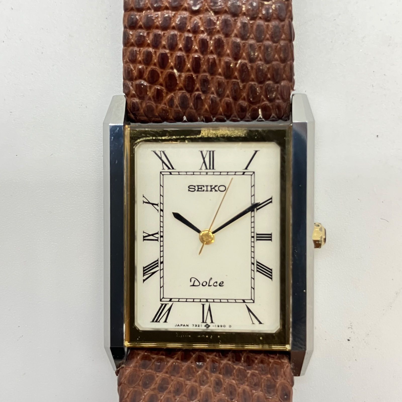 セイコー ドルチェ Seiko Dolce スクエアケース 時計 稼働品 お買い得 