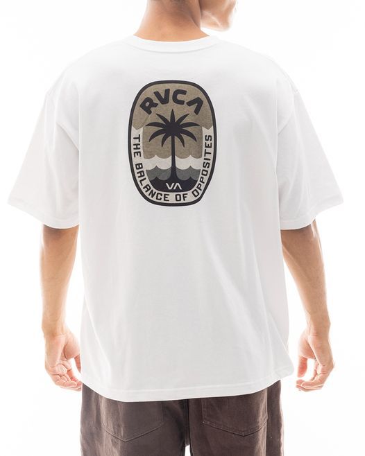 2024春夏 新品【RVCA/ルーカ/ルカ】PRIME PALM TEE Ｔシャツ WHT メンズ BE041-231